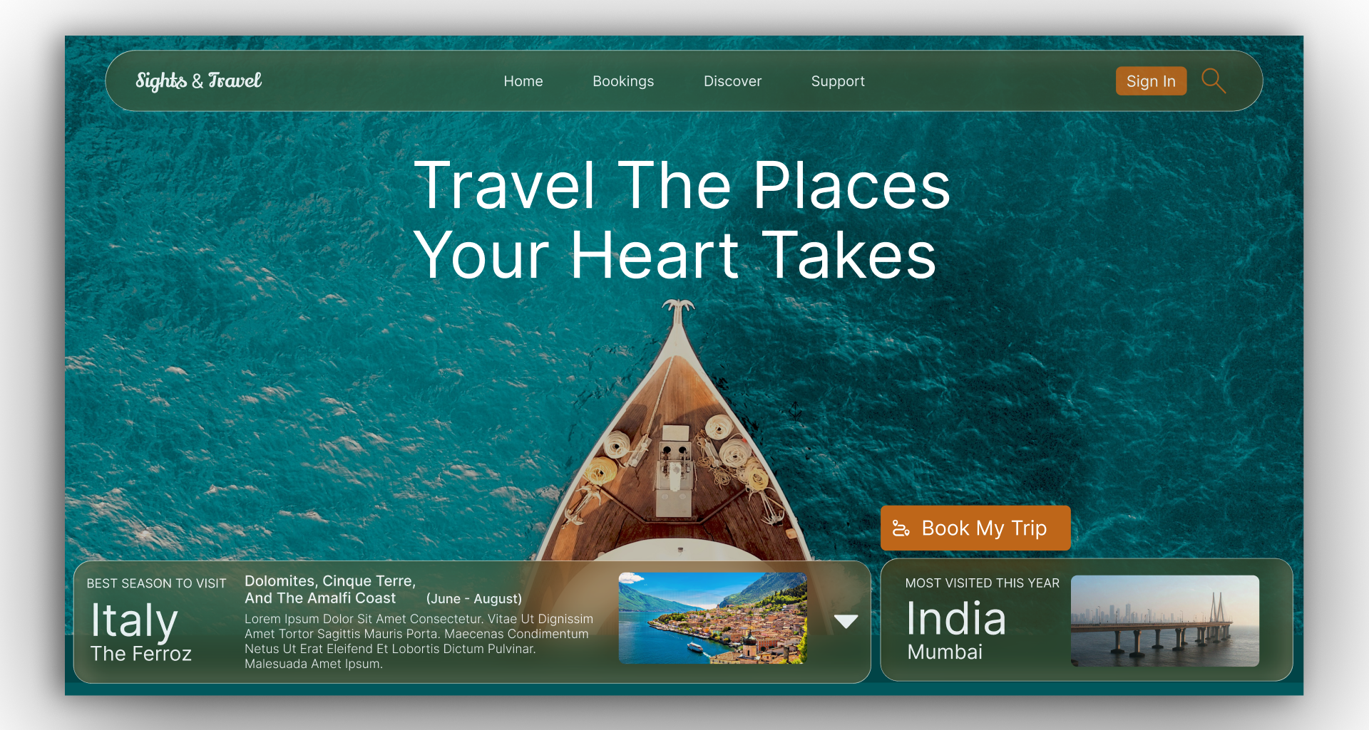 Lifestyle and editorial website concept